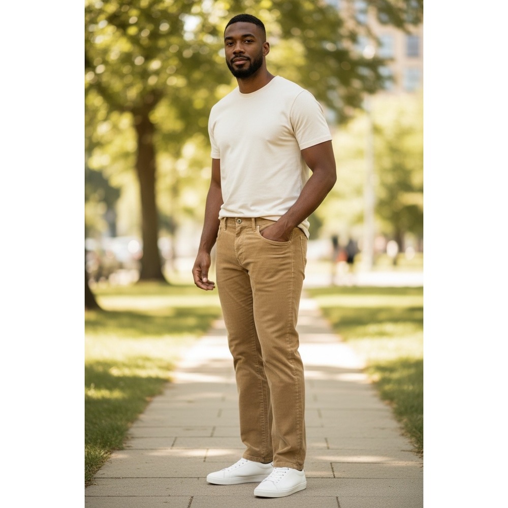 Buck Mason Corduroy Pants Mens 32x34 Brown New Stretch Ford Standard Jean